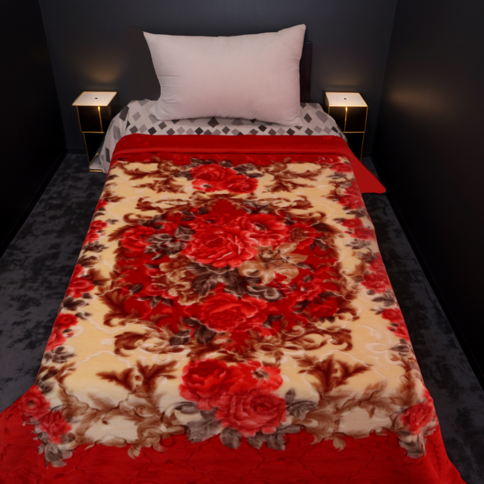 Emperor 3KG 2-Ply Single Bed Blanket - Radiant Rose
