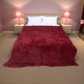 Shaggy Throw Blanket - Maroon