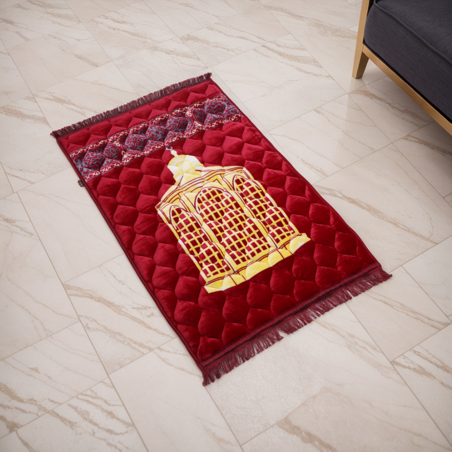 Mughal Janamaz Printed Prayer Mat-Iman