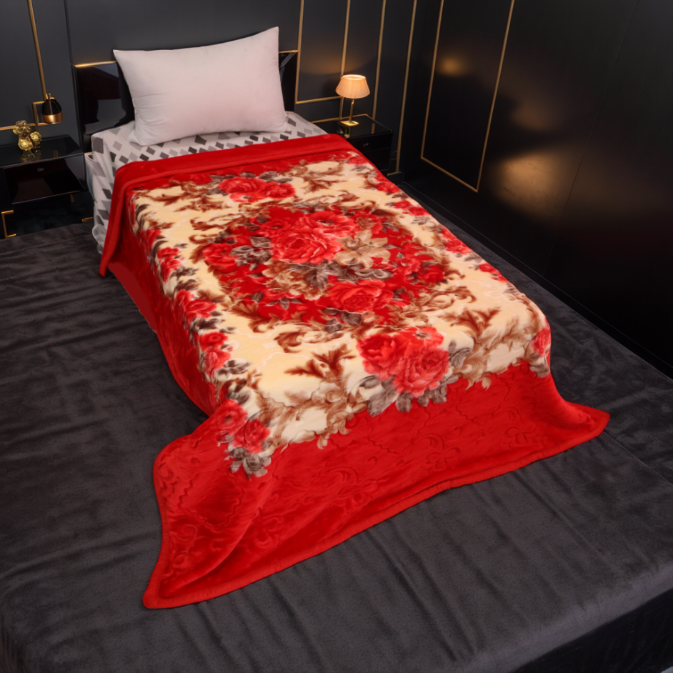 Emperor 3KG 2-Ply Single Bed Blanket - Radiant Rose
