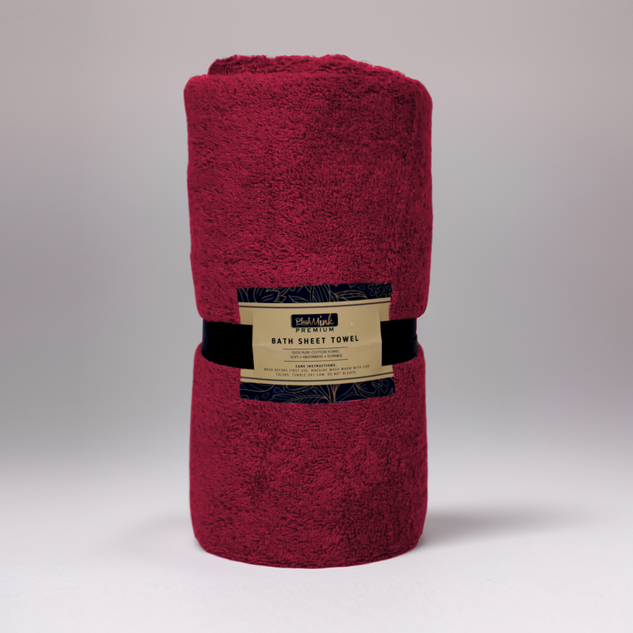 Bath Sheet Towel-Red