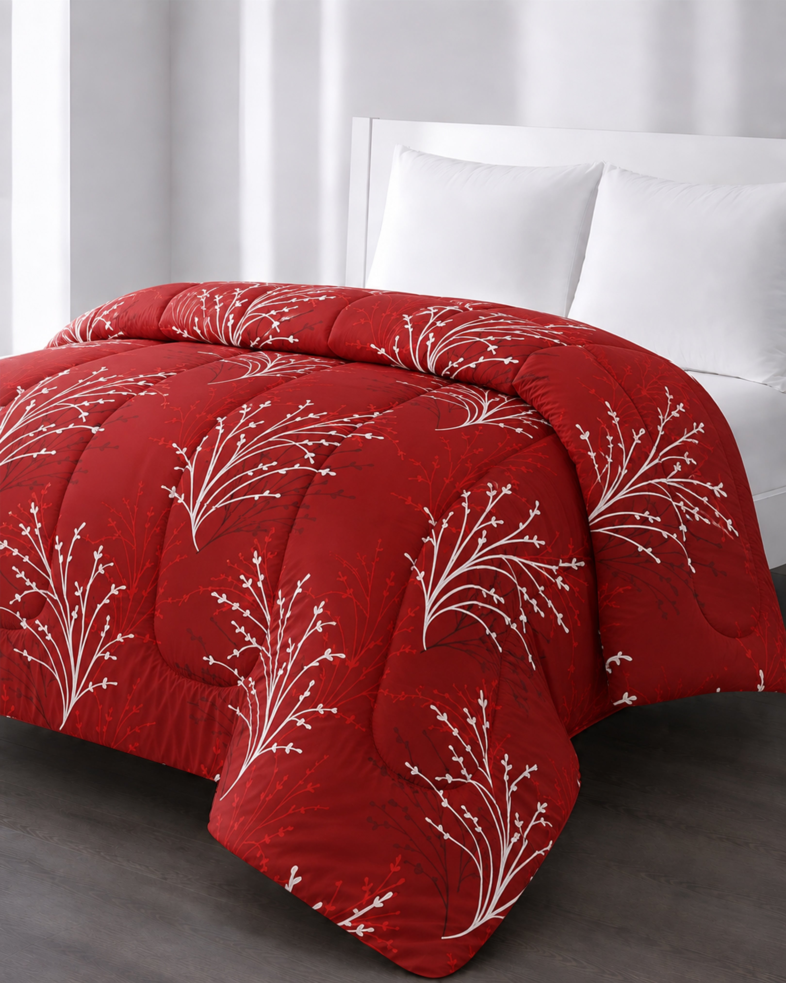 Printed King Bed Comforter - Redfrost