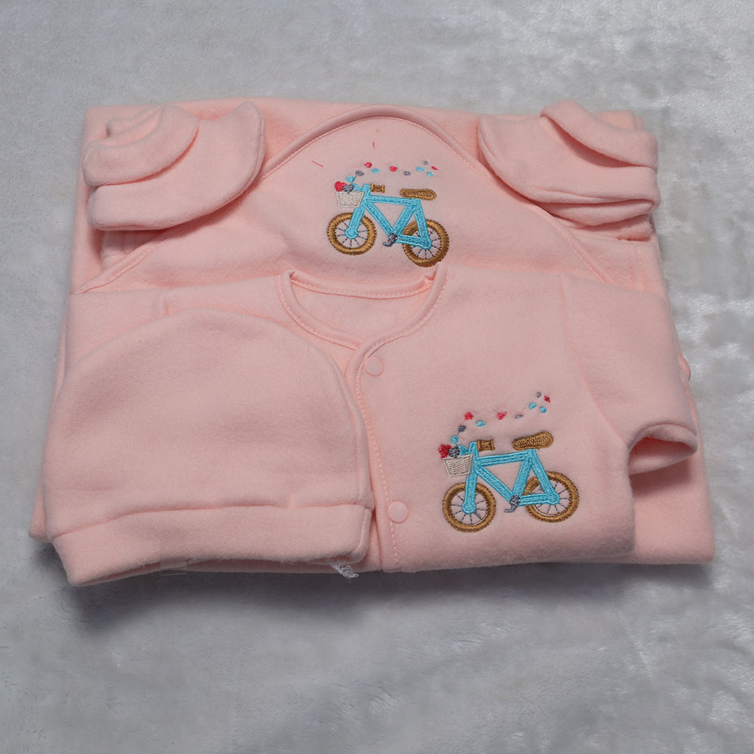 Baby Winter Suit Set 5 Pc - Pink