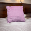 Sherpa Cushion Solids-Pink