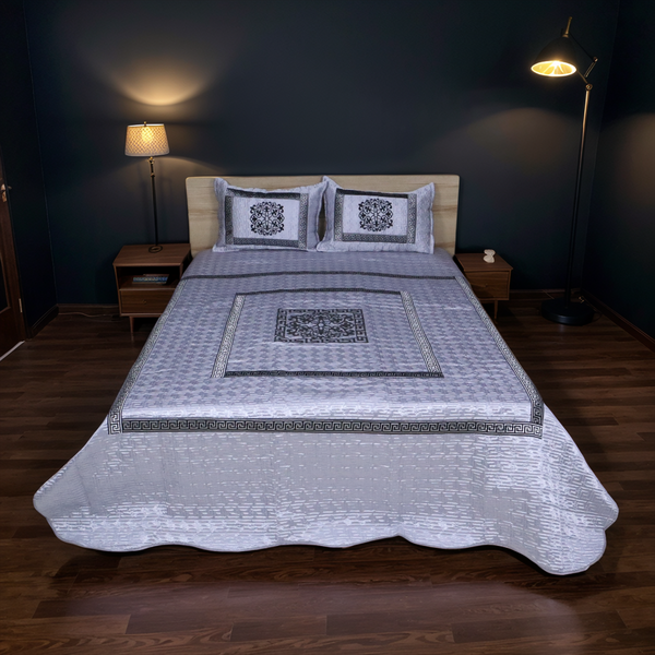 Kyaara Bed Set- Silver