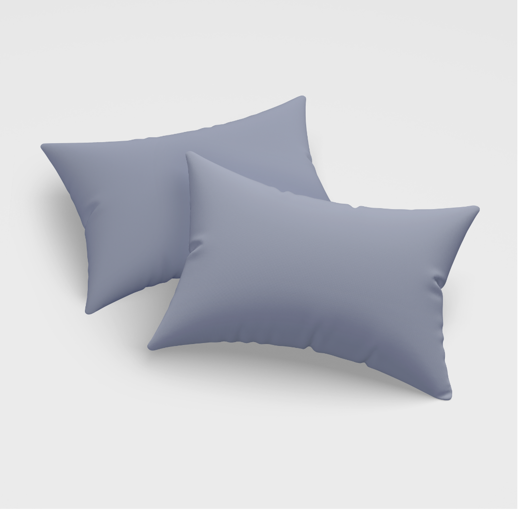 Pair of Pillow Covers-silver gray