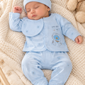 Baby Winter Suit Set 5 Pc - Blue