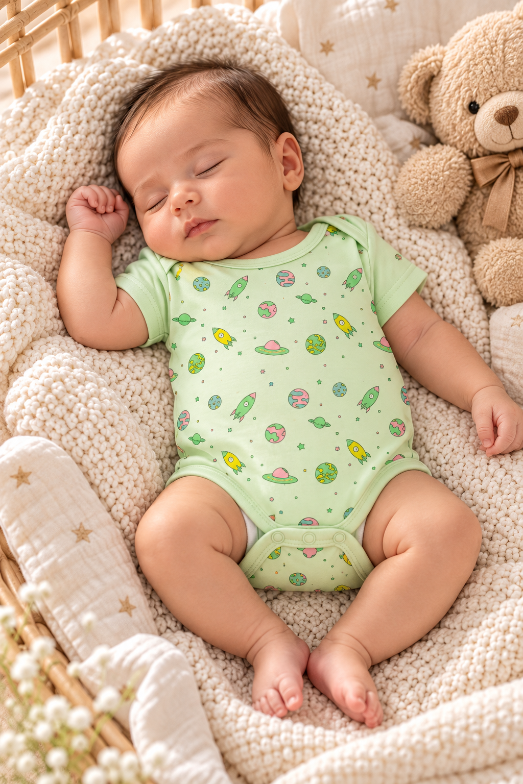 Baby Boo Baby Romper - Mint