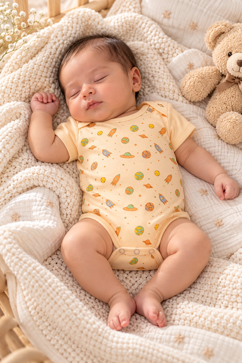 Baby Boo Baby Romper - Peach
