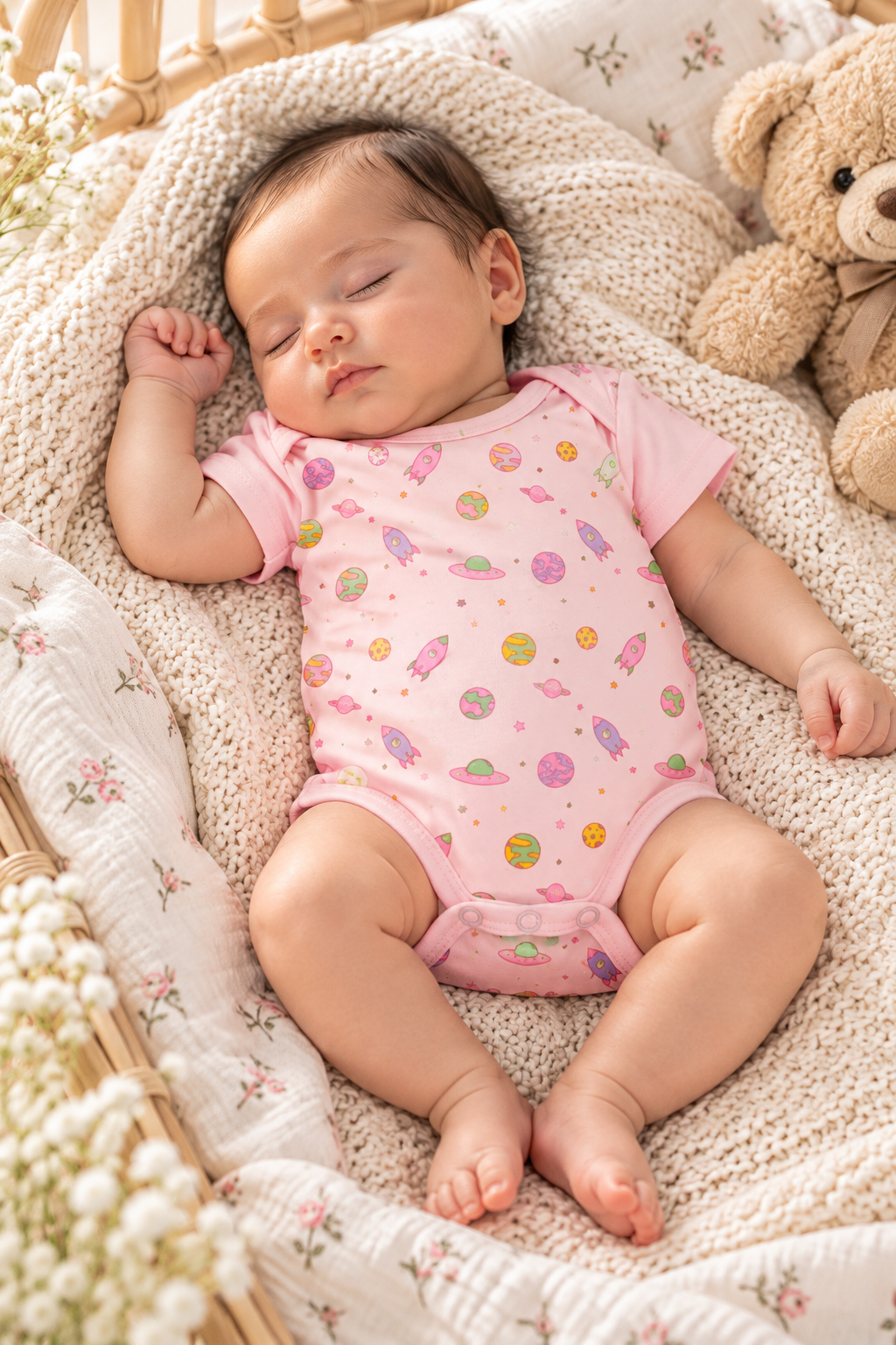 Baby Boo Baby Romper - Pink