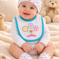 3 Pieces Baby Cap Set- Mint Candy