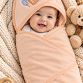 Baby Swaddle Sheet-soft peach