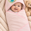 Baby Swaddle Sheet-luxe pink