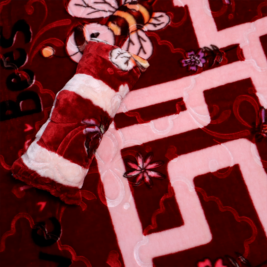 Mini Me Baby AC Flannel Blanket and Pillow Set - SnugBee