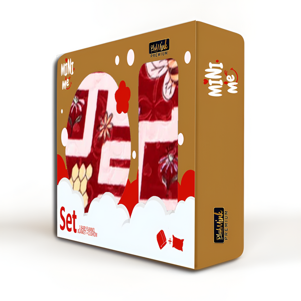 Mini Me Baby AC Flannel Blanket and Pillow Set - SnugBee