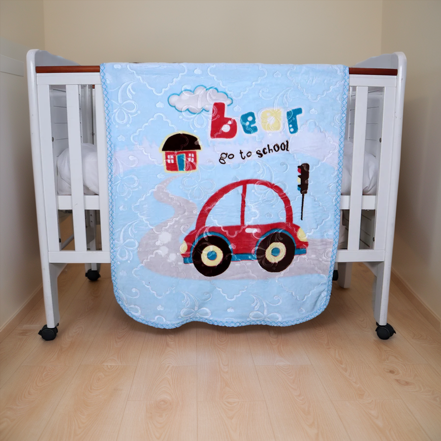 Mini Me Baby AC Flannel Blanket and Pillow Set - Snuggle Ride