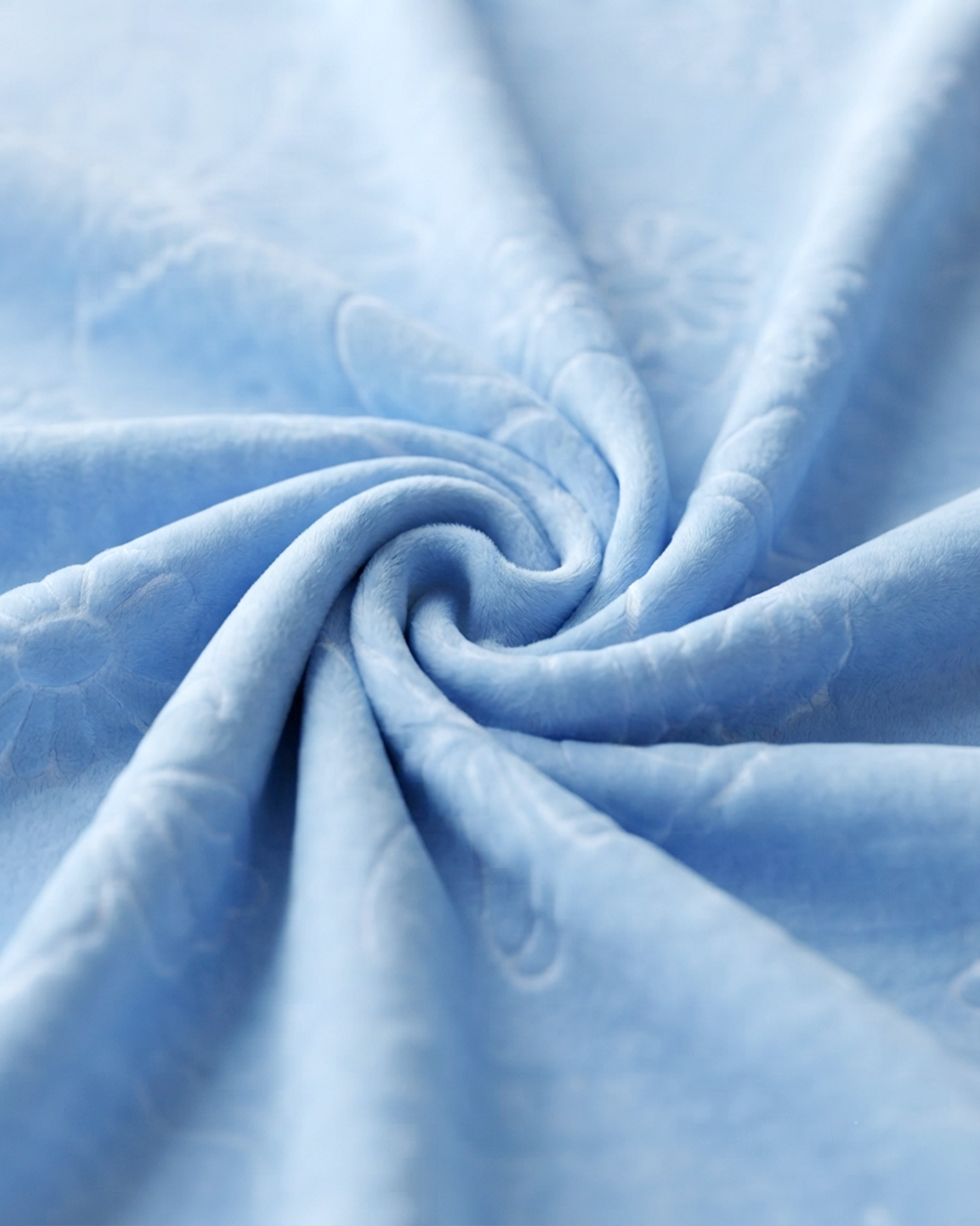 Tiny Tots Kids Blanket - Solid Blue