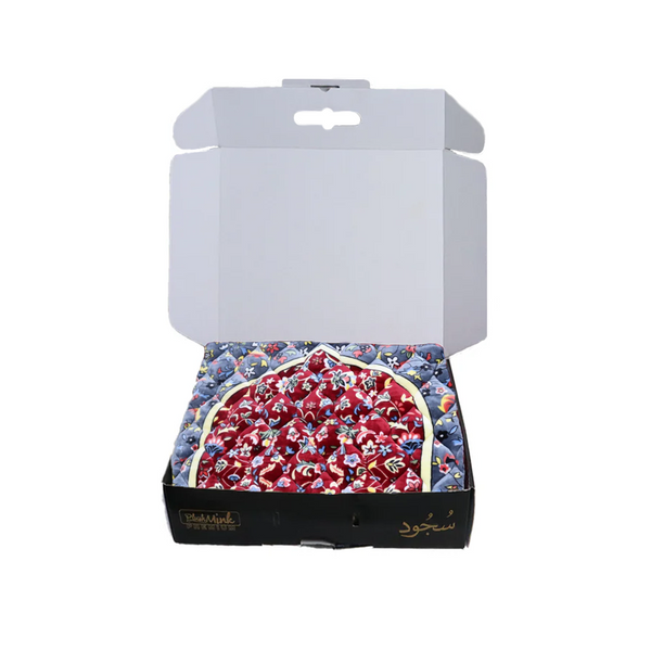 Decorative box with a colorful pattern on a white background