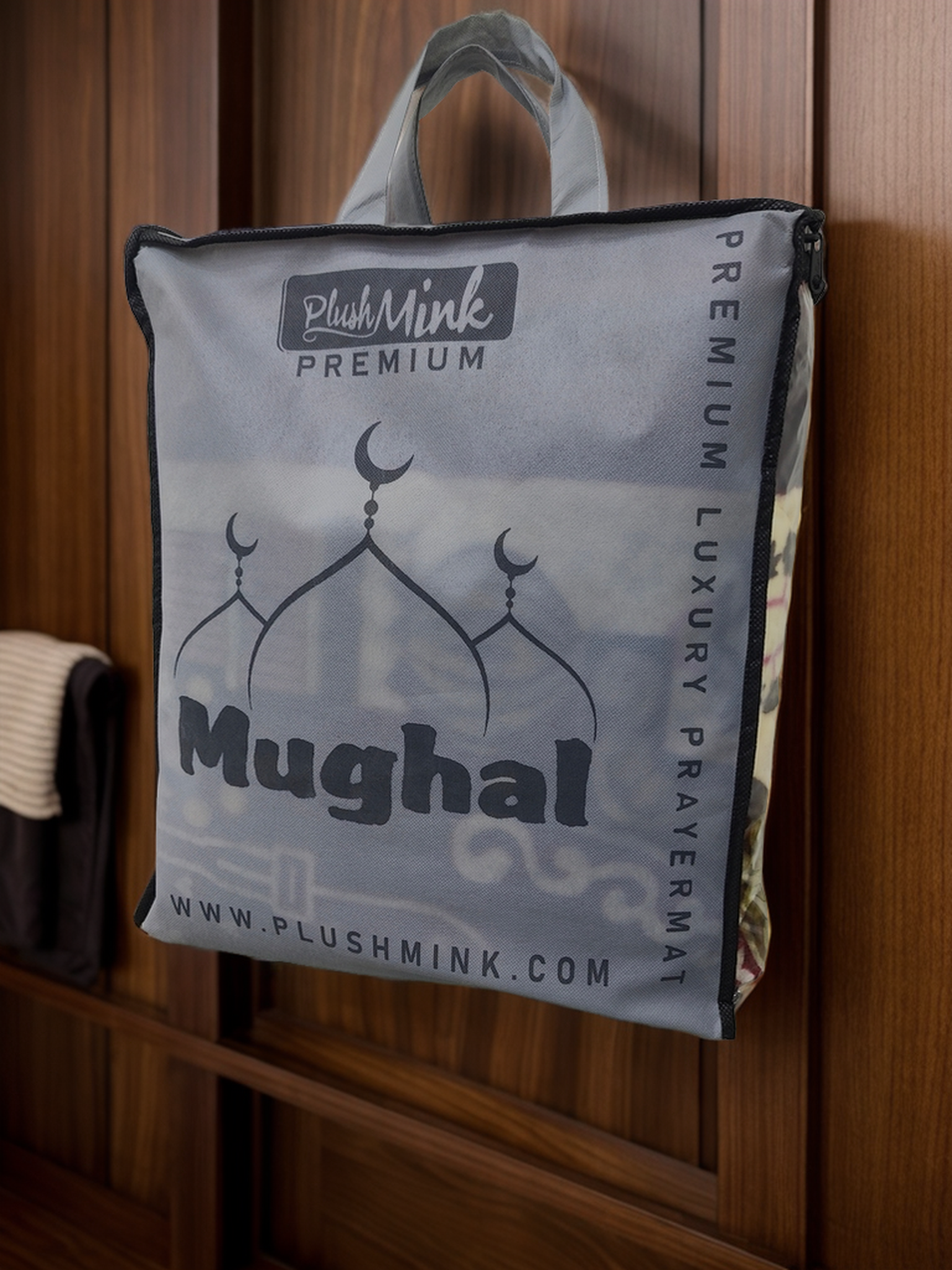 Mughal Janamaz Prayer Mat- Navy Blue