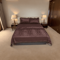 Regal Decor 3-Piece Bed Set-Dark Oak