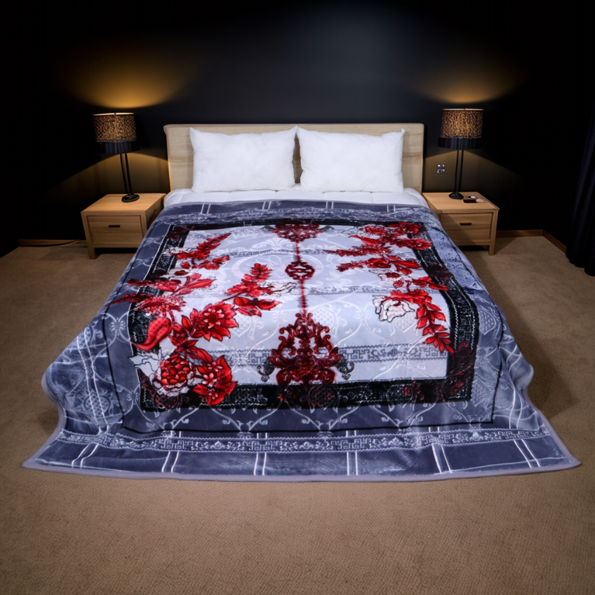 Empire 6KG 2-Ply King Bed Blanket-Smoky