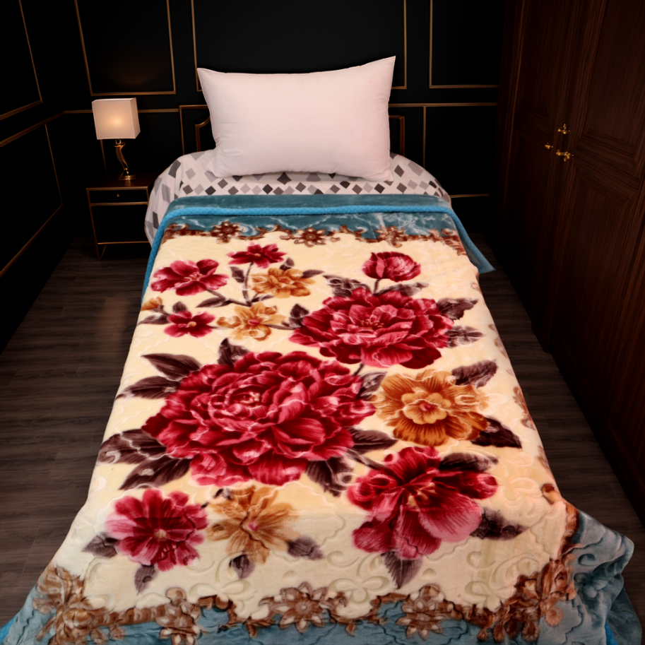 Emperor Single Bed 3+ KG Blanket - Blueberry Blossom