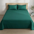 Teal Green 100% Cotton King Bedsheet | Sora Collection