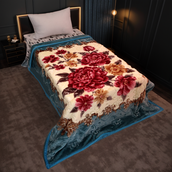 Emperor Single Bed 3+ KG Blanket - Blueberry Blossom