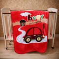 Tiny Tots Cot Baby Blanket-Ruby Glow
