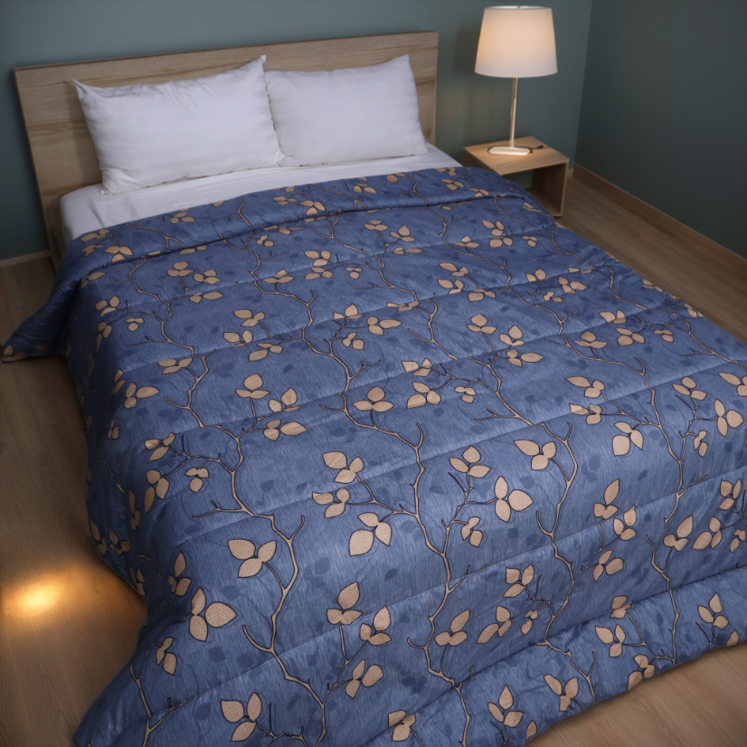 Printed King Bed Comforter - Violet Hour