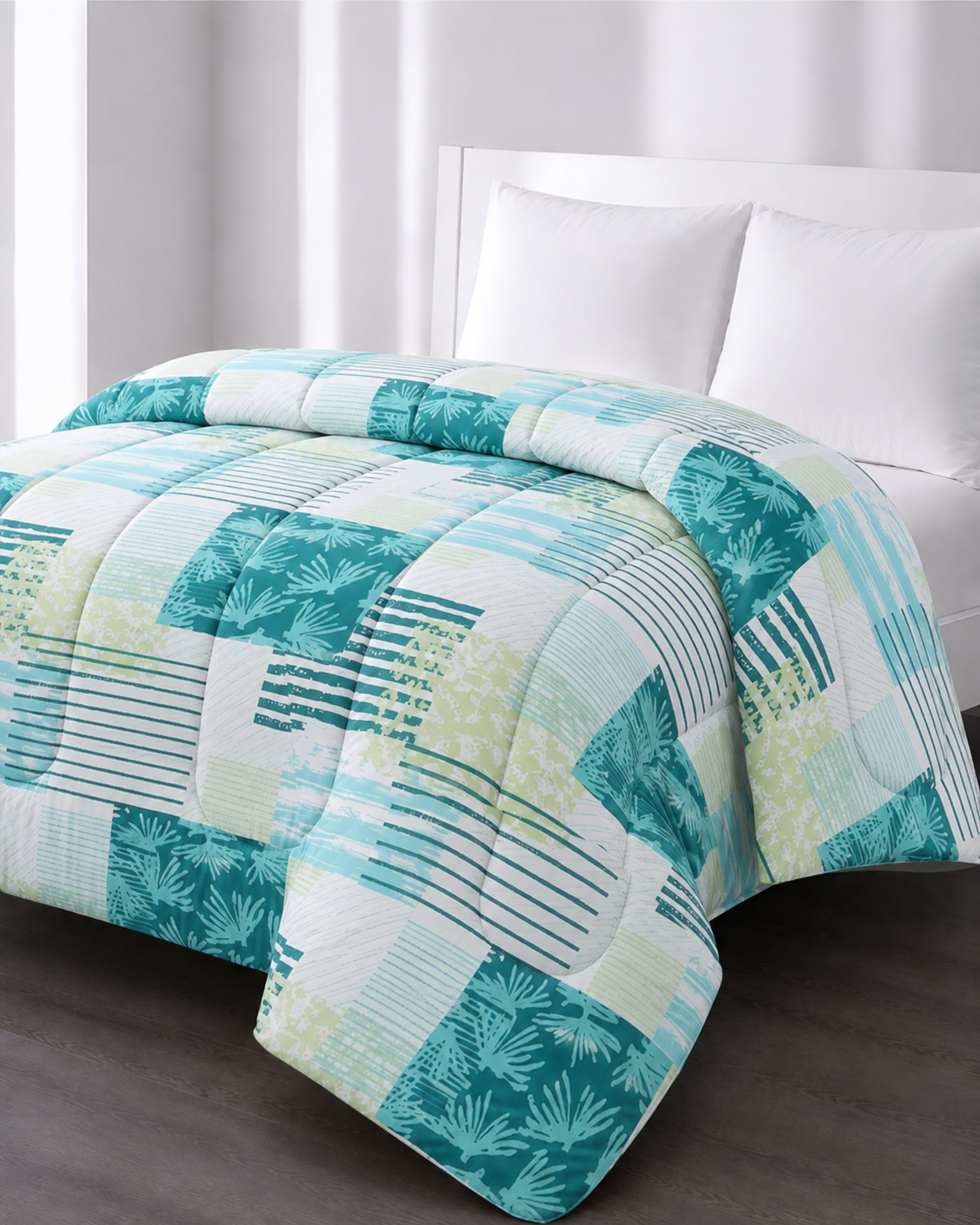 Printed King Bed Comforter - Wave