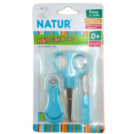 Manicure Set For Baby - Natur Blue