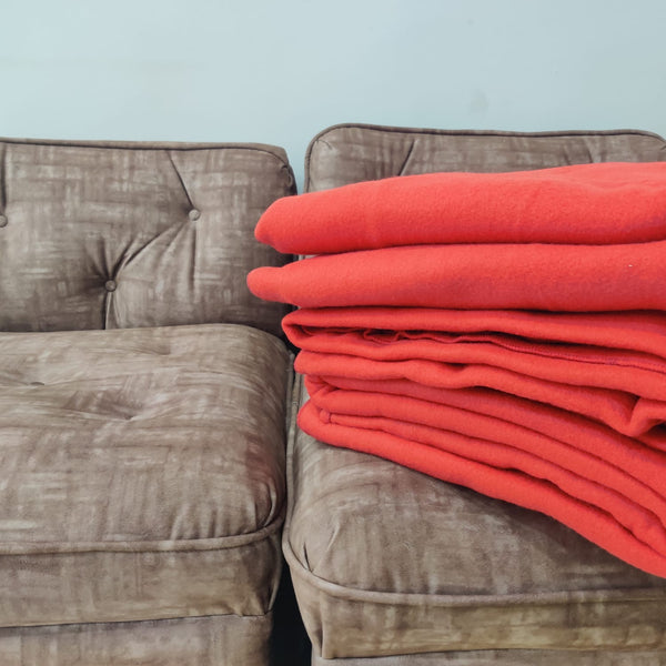 Supply Stock Fleece Single Bed Blanket-Red