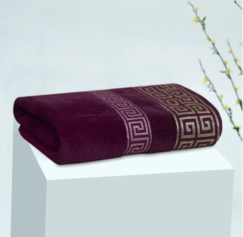 Premium Cotton Towel- Violet