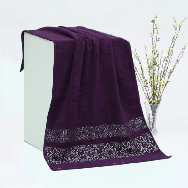 Premium Cotton Towel- Purple