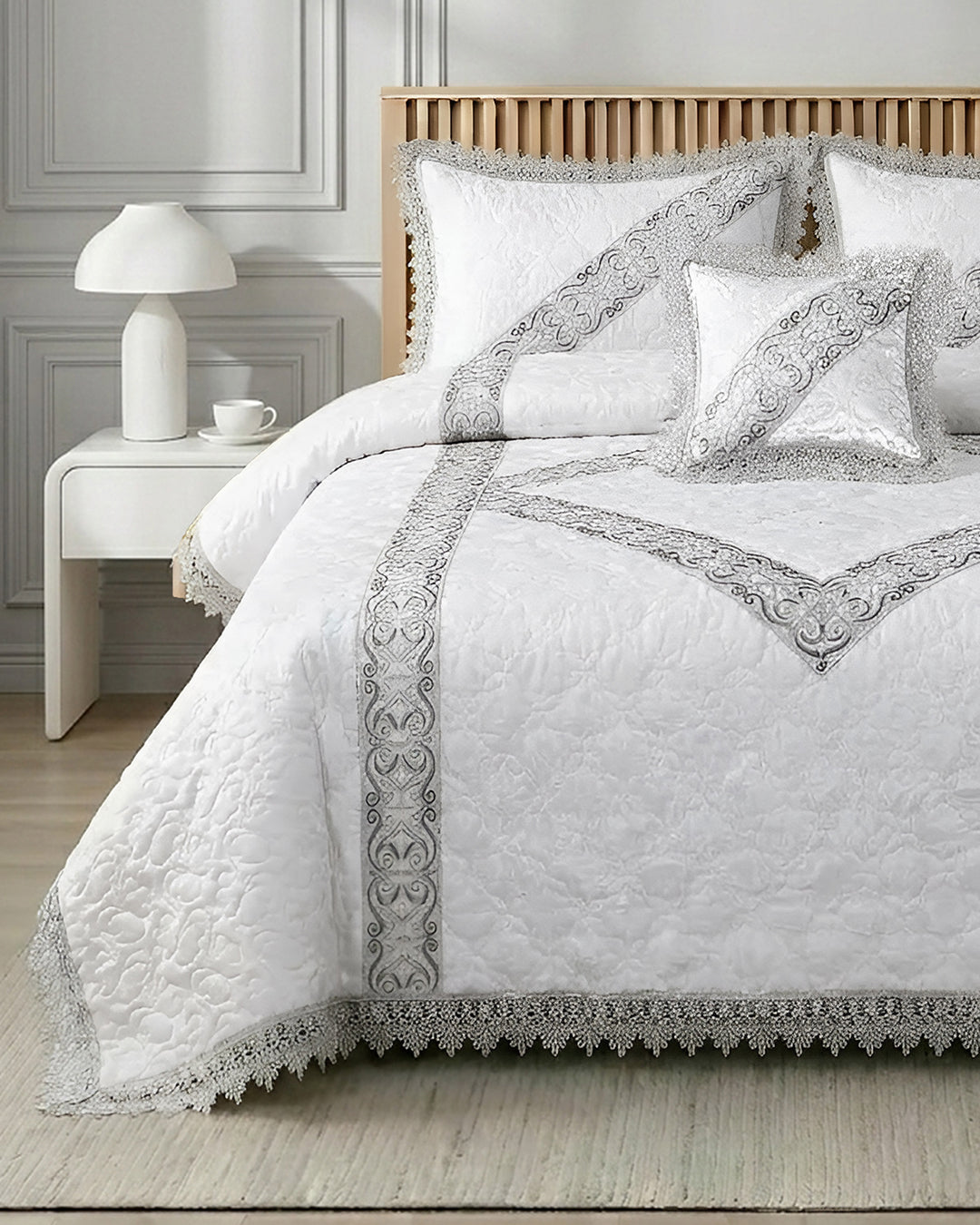 Celeste Bed Set 4 Pieces-White