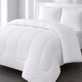 210 GSM Cotton Satin Comforter Plain - White