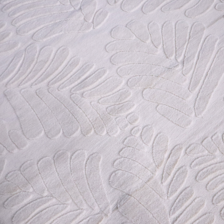 Rabbit fur Blanket - Cloud Dancer