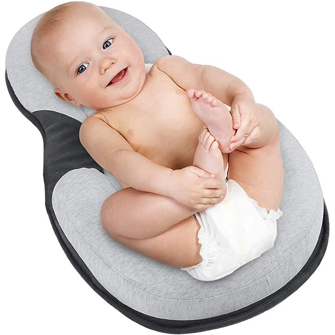 Baby Lounger with Head Support- Gray