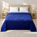 Mansion AC Flannel Blanket - Navy Blue