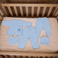 Baby Winter Suit Set 5 Pc - Blue
