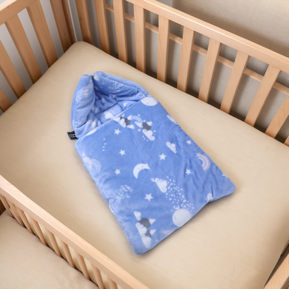 Cuddle Me Mink Baby Carrier Nest-Ice Blue