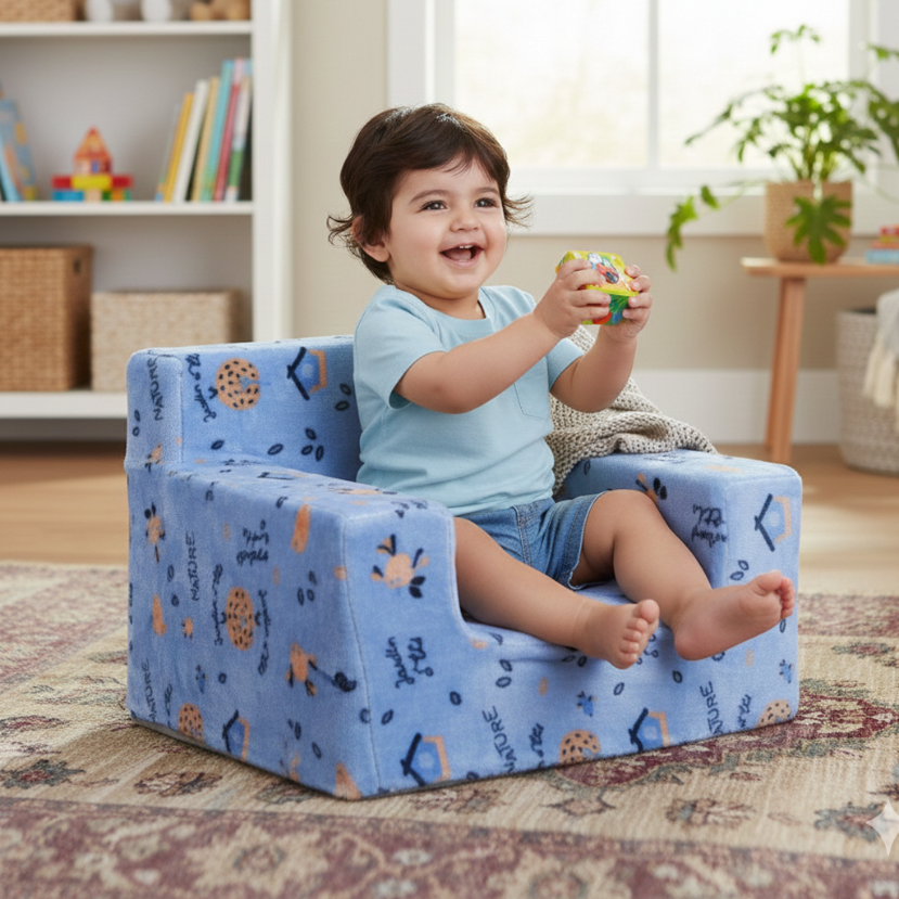 Little Lounger Baby Sofa - Blue