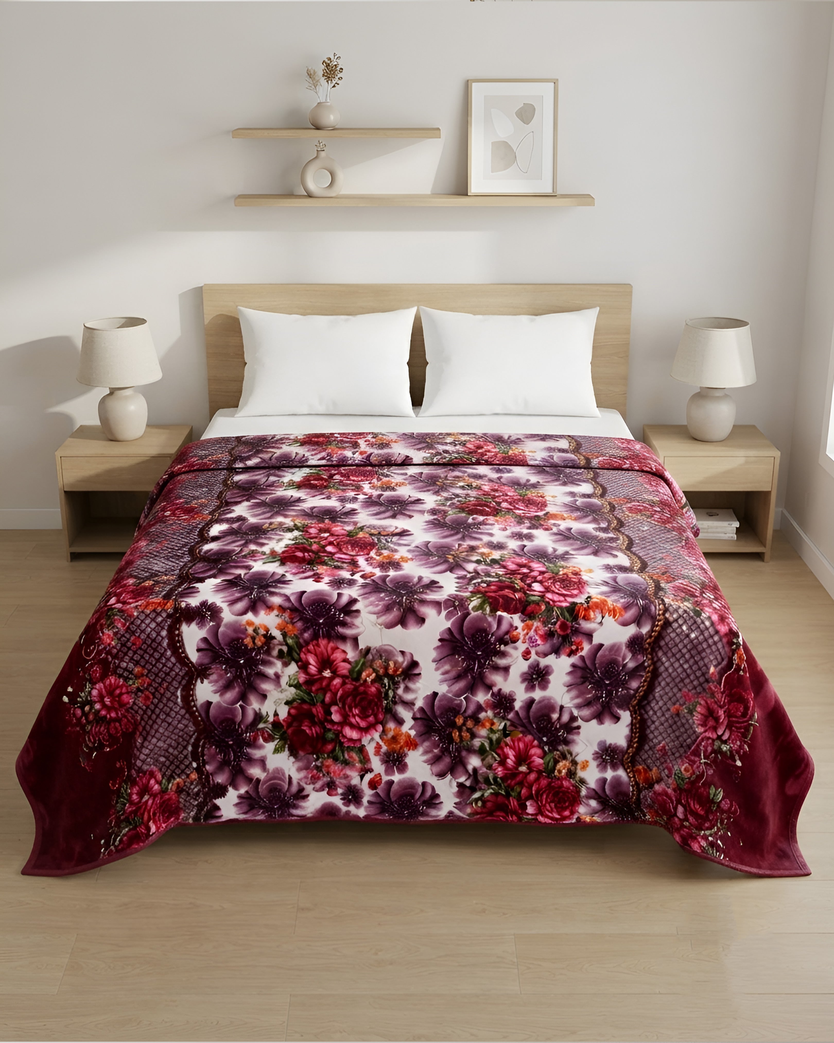 Wonder Flannel AC Blanket - Brick Red