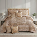 Shahnoor Bed Set 8 Pieces-Zarrin