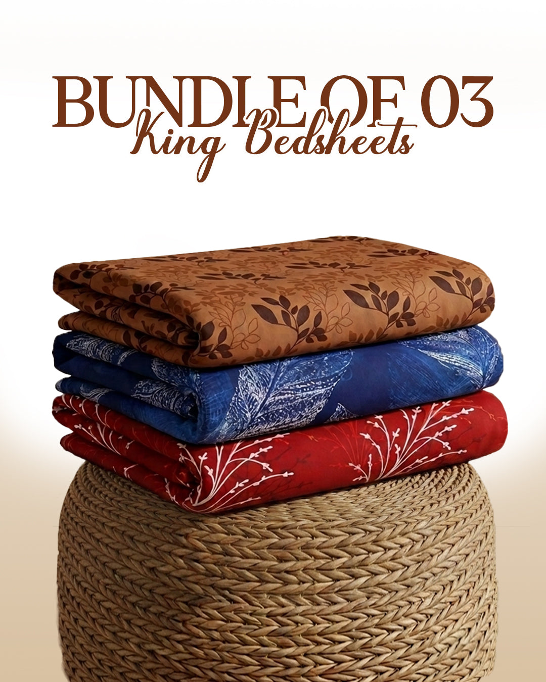 Bundle of 3 | King Bedsheets
