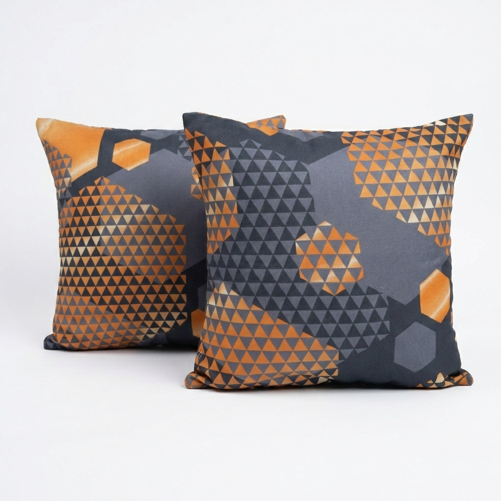Printed Filled Cushions-Carbon Comb