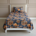 Fantasy Printed Single Bed Sheet-Carbon Comb