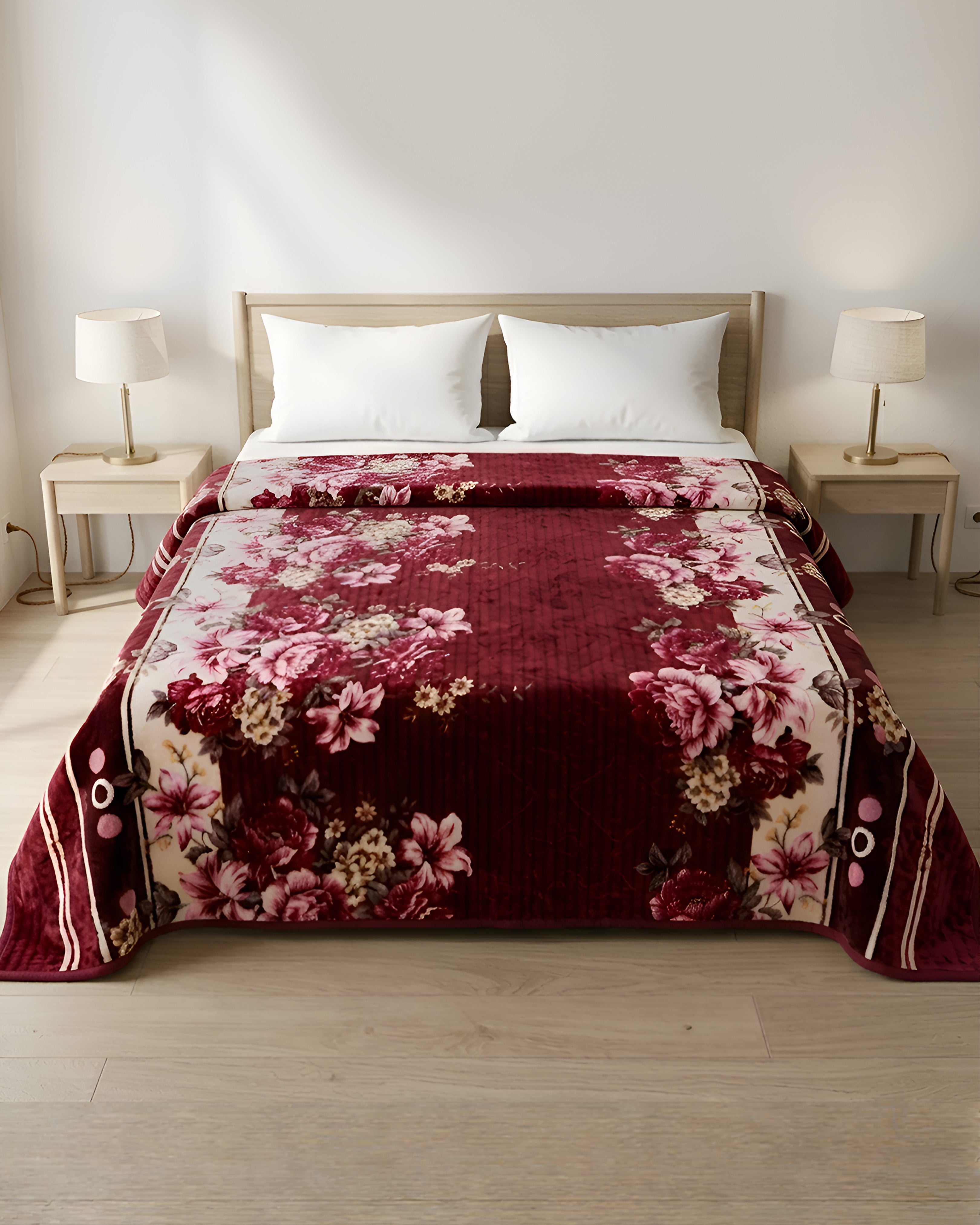 Wonder Flannel AC Blanket - Carmine