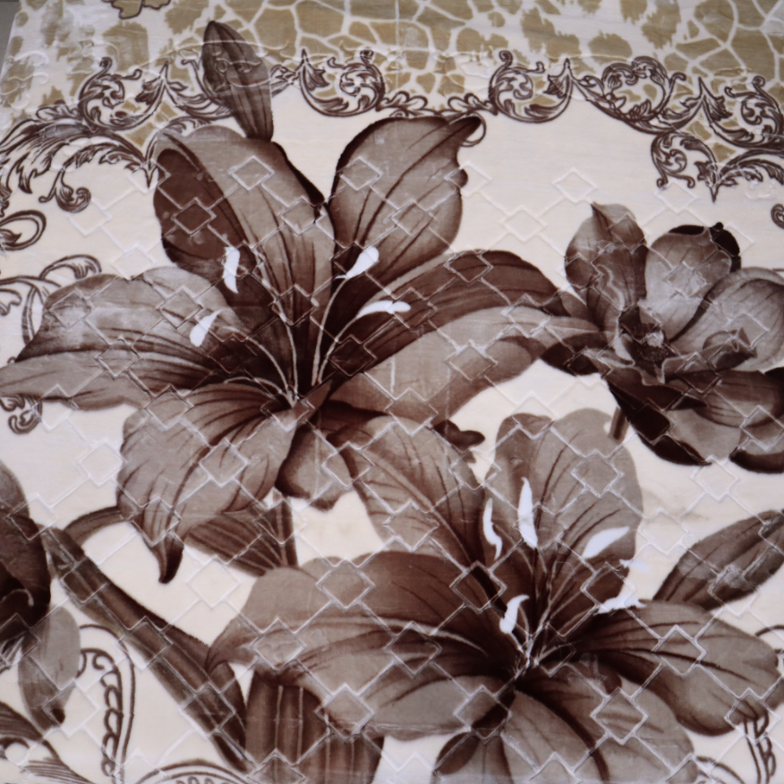 Moonlight Cloudy Bed Blanket - Caffeine